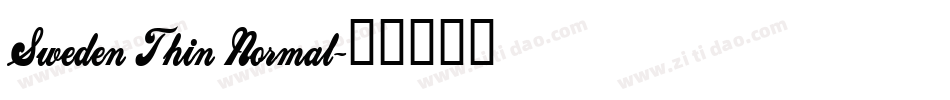 Sweden Thin Normal字体转换